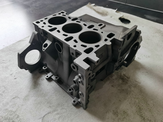 Foundry Low Pressure Aluminum Casting Three Cylinder Block